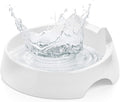 CatGuru Whisker Stress Free Cat Water Bowl, Reliefs Whisker Fatigue, Wide Cat Dish, Non Slip Pet Feeding Bowl, Shallow Pet Food Water Bowls, Non Skid Bowls for Cats (Marshmallow)