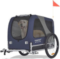 DOGGYHUT® Premium Large Pet Bike Trailer for Medium or Large Dog, Up to 78 lbs,Dog Bicycle Carrier,Low Center of Gravity,Easy Folding Frame