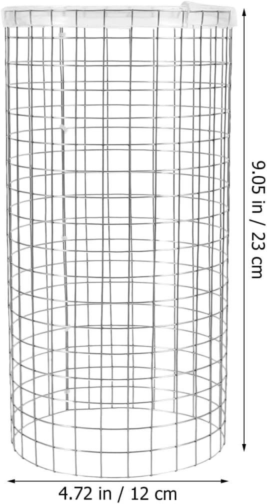 SUPVOX Angelfish Spawning Cone Grid Isolation for Aquarium Fish Breeding Tank 9.05X4.72X4.72In Rust-Resistant Fish Spawning Barrel Net for Shrimp and Small Hatching