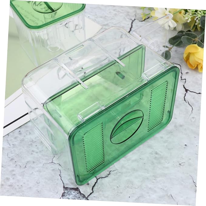 Generic Self-Guided Fish Breeding Tank Transparent Hatching Box for Aquarium Isolation Box for Newborn and Pregnant Fish Survival Rates and Protects from Predators