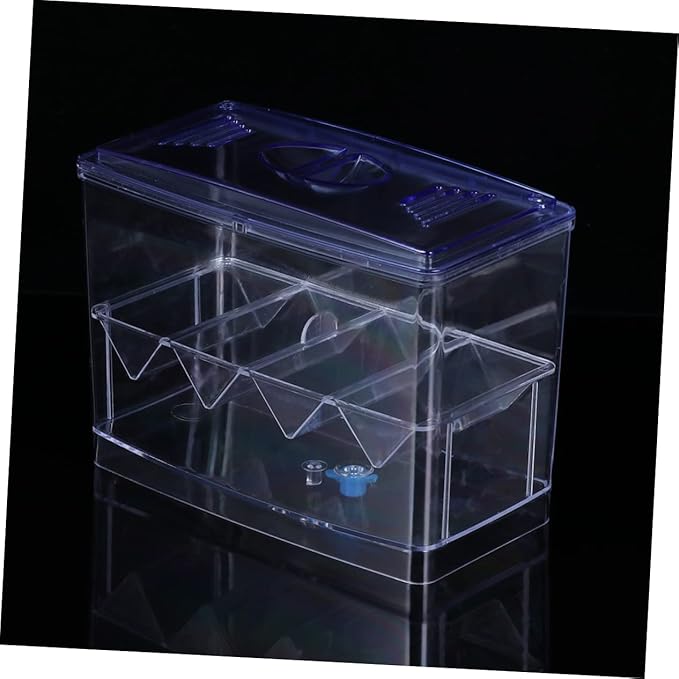 Transparent Functional Fish Breeding Tank Betta Habitat Box Independent Incubator for Fry with Easy Cleaning Durable Material Prevents Adult Fish