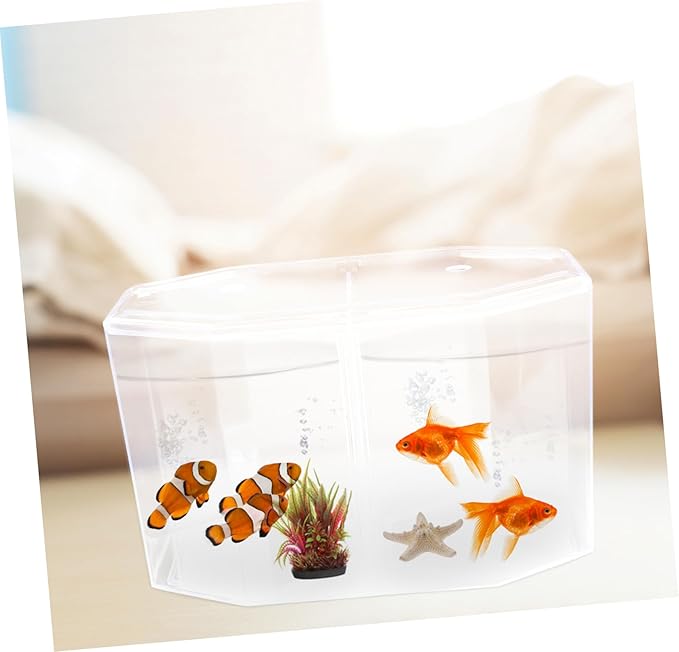 BESPORTBLE Fish Breeding Box Cups Transparent Divider Tank for Guppies Bettas Clownfish Safe Hatchery for Fry Isolation and Increased Survival Rate