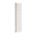 Fresh Ultra Wide Metal Pet Comb, Oval Aluminum Handle, Wide Tooth Spacing, Metal Grooming Comb for Dogs, 7.5"