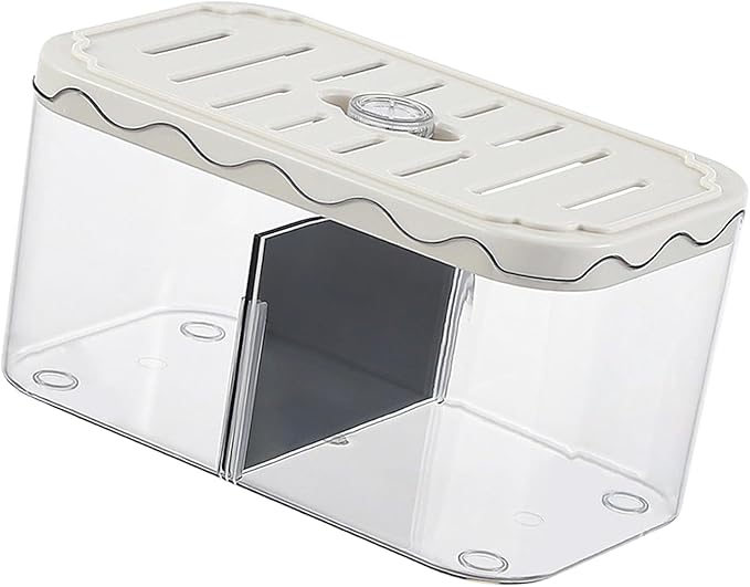 Aquarium Breeding Box Small Fish Tank Multifunction Table Centerpieces Acclimation Hatchery for Clownfish Home, White