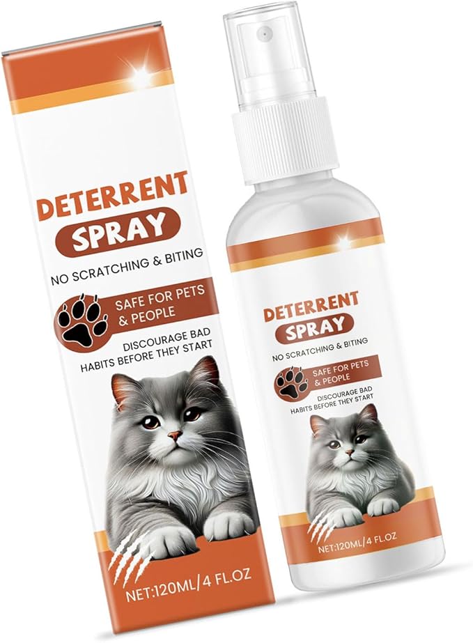 4floz Cats Sprays Indoor Pet Deterring Citrus Scented Extracts for Furniture Protections AntiClimbing Co