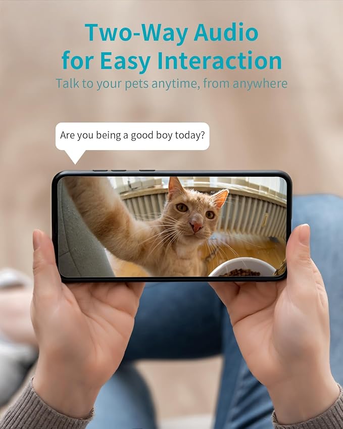 VIMTAG 4K Security Camera Indoor, 5G Pet Camera with Phone App for Dog/Cat, 360° Pan/Tilt Cameras for Home/Nanny/Baby/Room, Night Vision, Motion Tracking, Dual-Band WiFi, 2-Way Audio, Cloud & SD Card
