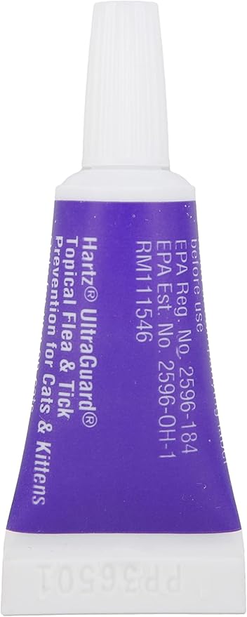 Hartz UltraGuard Topical Flea & Tick Prevention for Cats and Kittens - 3 Monthly Treatments (Pack of 2)