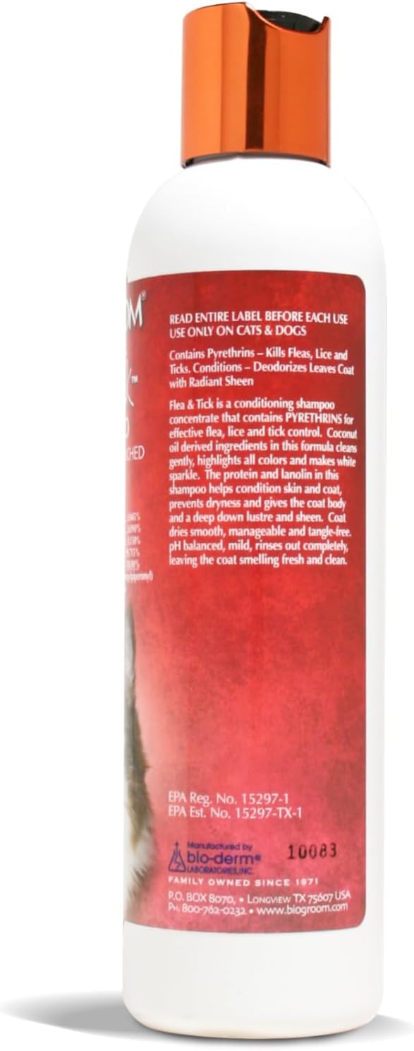 BIO-GROOM Cat Flea & Tick Conditioning Shampoo (8 oz.)