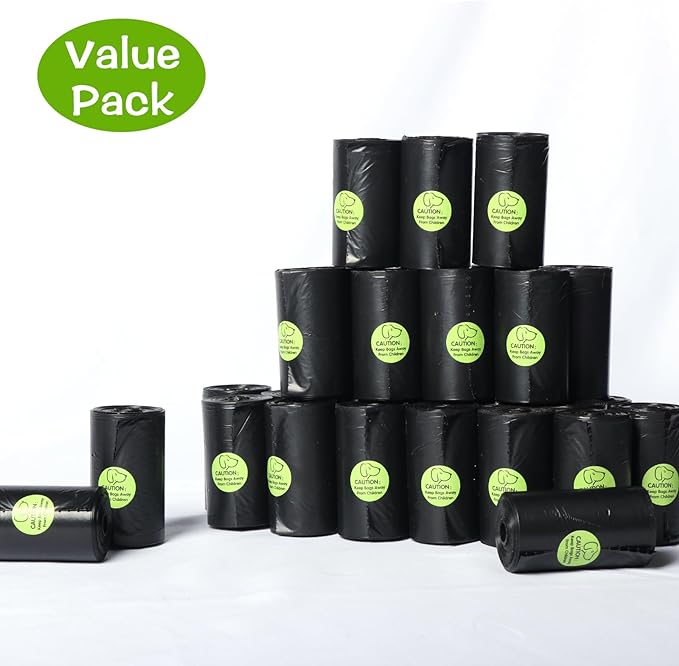 DREAM&GLAMOUR Dog Poop Bags,value pack,1200 Count Extra Thick and Strong Poop Bags for Dogs,60 Rolls,20 Doggy Bag Per Roll,Each Measures 9 x 13 Inches,Guaranteed Leak-Proof