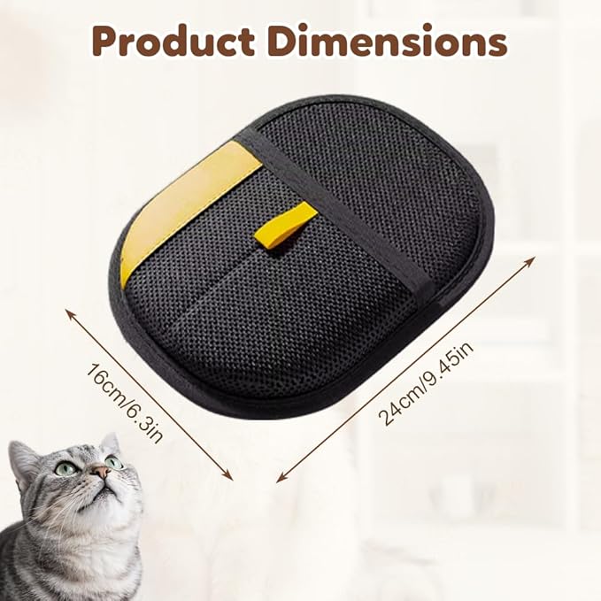 2025 Thickened Strong Pet Hair Removal Glove for Cats & Dogs, Electrostatic Gloves for Pet Grooming, Reusable Quick De-Shedding Gloves for Couch, Clothing, Carpet, Furniture, Car Seats (1pc)