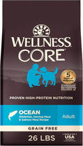 Wellness CORE Adult Dry Dog Food, Grain Free Kibble, Natural, High Protein, Chicken Free, Whitefish, Herring and Salmon Recipe, 26 lb Bag