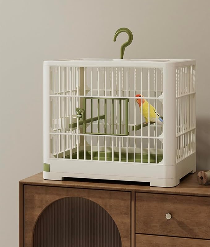 Small Bird Cage with Stand Bar and Feed Bowl, Parrot Cage Finch Cage, Macaw Conure Cockatiel Cockatoo Canaries Parakeets Cockatiels Budgie Parrotlet Pet House for Indoor and Outdoor.