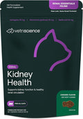 VetriScience Kidney Health Chews, Renal Essentials Supplement for Cats, Kidney Care and Support with Mushroom, Astragalus Root, Nettle Seed and Herbs, Chicken, 120 Count
