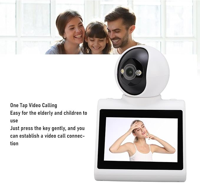 PUSOKEI Two Way Video Camera,2MP HD 1080P Pet Dog Camera, Smart Video Calling Monitor with Motion Zone, Voice Calling for Home Security & Family Communication (32GB)