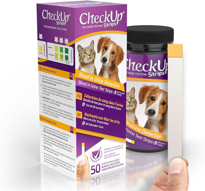 KIT4CAT CheckUp Testing Strips x 50 (Blood in The Urine Test Strips for Cats & Dogs)