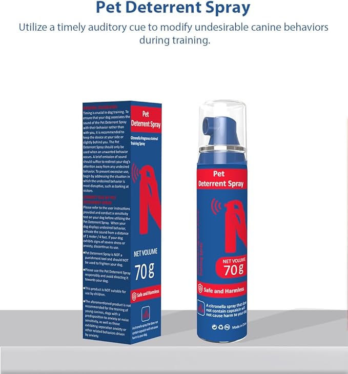 Pet Instructor Spray for Dog, 75ml Spray Corrector Dog Trainer, Safe Humane & Effective Stop Barking, Jumping Up, Food Stealing, Dog Fights & Attacks, Help Stop Unnecessary Dog Behaviour (4 Pack)