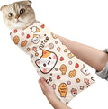 35.5 in Extra Large Cat Wrap for Cutting Nails, Self-Adhesive Cat Grooming Wrap Orange Anti-Escape Cat Restraint for Nail Clipping Cat Swaddle Wrap Cat Wrapping Cloth for Pet Cleaning and Beauty