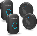 Dog Door Bell, Wireless Doggie Doorbell Operating at 1000 Feet with IP65 Waterproof Touch Button, 32 Melodies & 4 Notification Modes