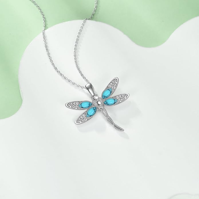 KZX Cat/Dog/Phoenix/Eagle/Whale/Shark/Puffin/Starfish/Chicken/Butterfly/Owl/Bee/Frog/Seahorse Necklace Sterling Silver Animal Pendant Jewelry Gift for Women