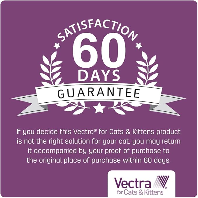 Vectra for Cats & Kittens Flea Treatment & Prevention for Small Cats (2-9 lbs.) 3-Month Supply