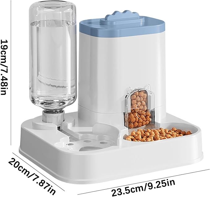 Cat Food Dispenser Dog Cat Feeder Automatic Integrated Food Basin 1-10l Large Capacity Feeding & Watering Supplies Automatic Pet Feeder for Small Medium Dogs Puppy Kitten Cats Food Bowl