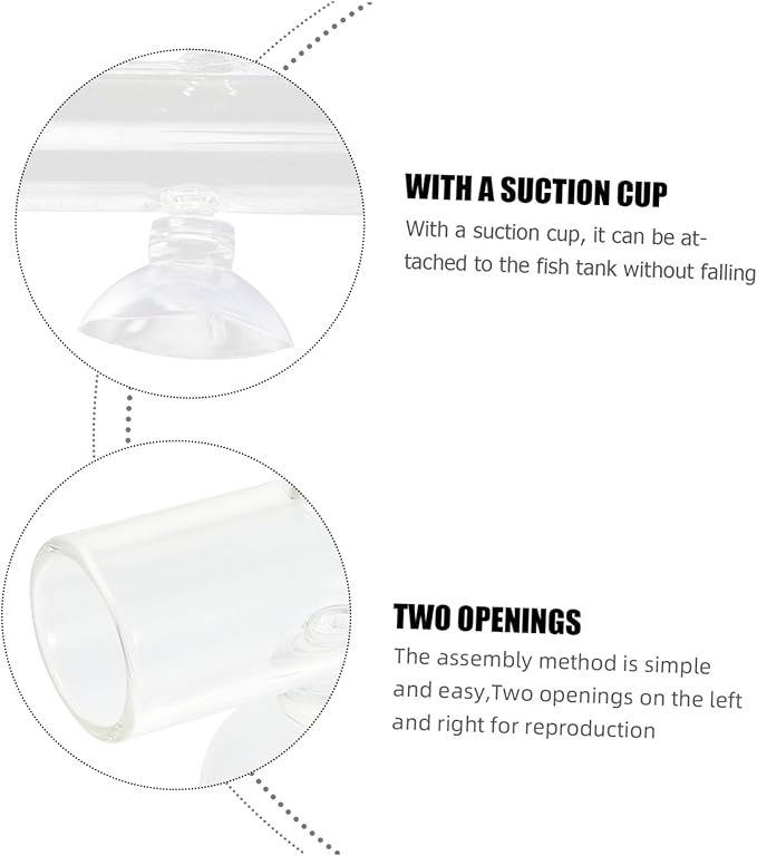 Homoyoyo 1set Cup Fish Incubator and Isolation Container for Fish Tanks Breeding Box for Hatching Prevents