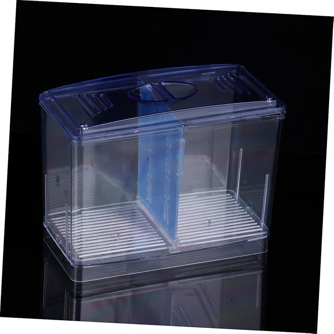 Transparent Functional Fish Breeding Tank Betta Habitat Box Independent Incubator for Fry with Easy Cleaning Durable Material Prevents Adult Fish