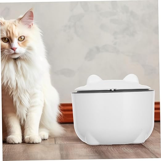 Sealed Cat Litter Trash Can One-Button Operation Cartoon Design Small Desk Waste Bin Plastic Pet Litter Storage