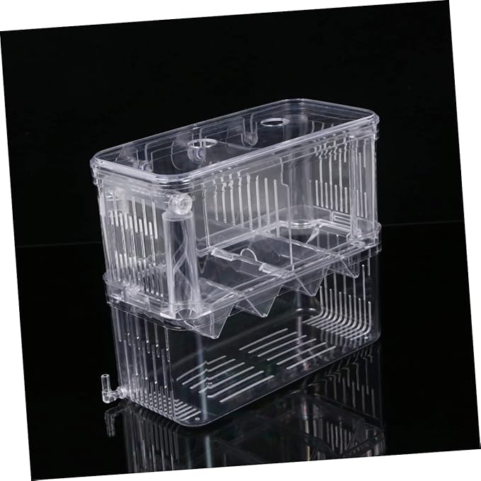 Housoutil Fish Breeding Tank Hatching Box Betta Fish Habitat Box for Aquarium Easy to Clean