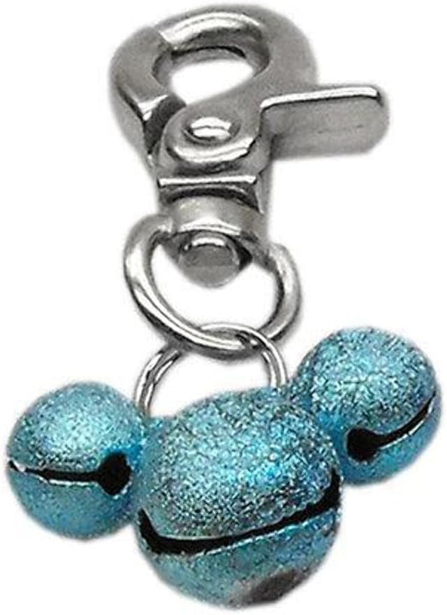 Mirage Pet Products Lobster Claw Bell Charm for Pets, Silver