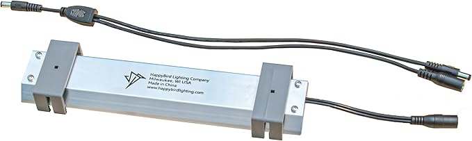 HappyBird Lightning (A Divison of M&M Cage) 8" LED linkable Light bar Without Power Source for Multiple Bird Breeder Cages, Full Spectrum LED. Will NOT Run ON ITS OWN (6 Pack)