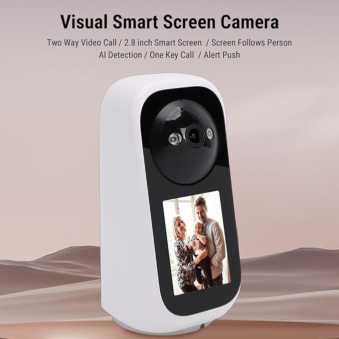 Tangxi WiFi Two Way Video Calling Camera with Wide Angle Lens, 2K Indoor Home Security Cameras with 360 PTZ, Baby Monitor Pet Dog Camera
