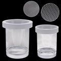 2 Pack Floating Hatching Box Acrylic Suspended Fish Tank Isolation Box Breeding Box Fish Egg Isolation Net Incubation Box (L-Fine Mesh and M-Coarse Mesh)