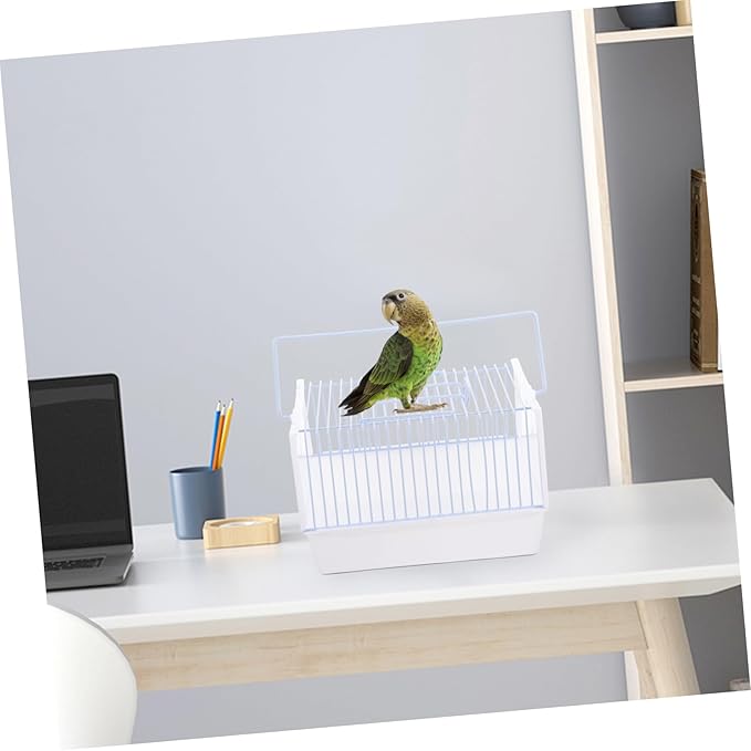 Yardwe 1set Portable Bird Carrier Cage for Travel Compact Bird Cage for Parrots Budgies Lightweight Design Handle for and Security