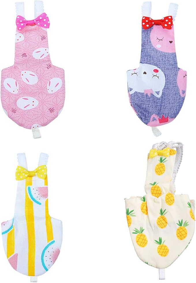 Bird Parrot Diaper Flight Suit Nappy Clothes for Green Cheek Conure Parakeet Cockatiel for Pigeon Small Medium Birds 4 S, 10* 10* 1cm, Dark Brown
