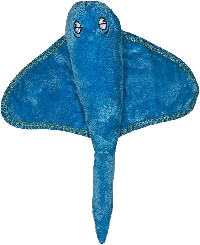 Spunky Pup Clean Earth Plush Stingray | Made from 100% Recycled Water Bottles | Large