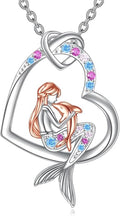 KZX Cat/Dog/Phoenix/Eagle/Whale/Shark/Puffin/Starfish/Chicken/Butterfly/Owl/Bee/Frog/Seahorse Necklace Sterling Silver Animal Pendant Jewelry Gift for Women