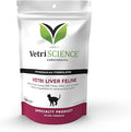 VetriScience Liver Health Chews, Vetri Herbal Detox Supplement for Cats, Milk Thistle, Turmeric and Taurine for Liver Cleanse, Support, and Detoxification, Chicken, 120 Count