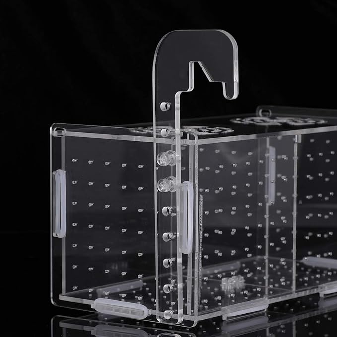POPETPOP Fish Breeding Box - Box for Fish Tank Acrylic Acclimation Hatchery Incubator Aquarium for Small Shrimp
