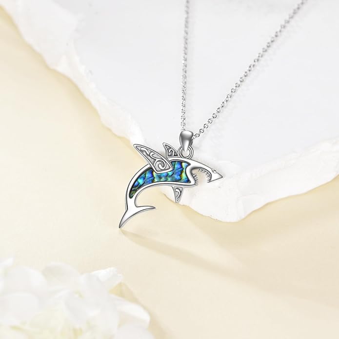 KZX Cat/Dog/Phoenix/Eagle/Whale/Shark/Puffin/Starfish/Chicken/Butterfly/Owl/Bee/Frog/Seahorse Necklace Sterling Silver Animal Pendant Jewelry Gift for Women