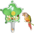 BNOSDM Bird Foraging Toys Cockatiel Foraging Wheel Parrot Cage Spinning Toys Parakeet Enrichment Puzzle Feeder Toy for Budgies Lovebirds Canaries (Green)