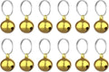 SKYPIA Round Dog Bells Dog Charm Bells Pet Pendant, 3 PCS Anti-Lost Training Bells for Collars, Suitable for Pet Pendant Accessories 1/2-Inch Gold