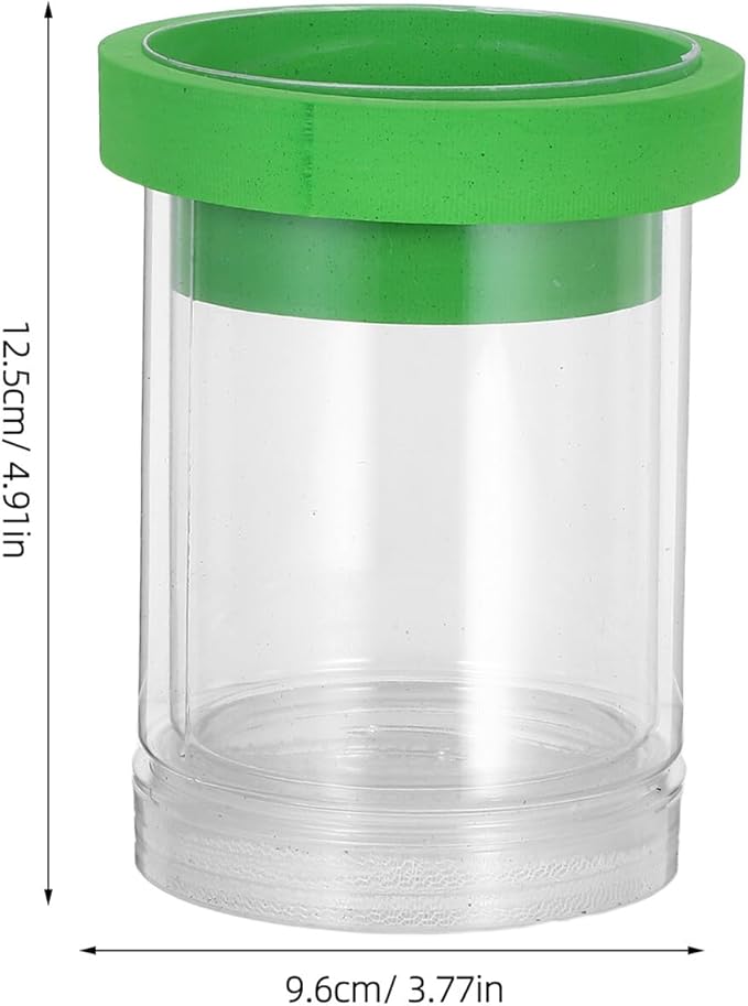 Fish Breeding Box Floating Incubator with Divider and Egg Net, Small Green Aquarium Hatchery Isolation System for Guppy Fry and Small Fish Tanks
