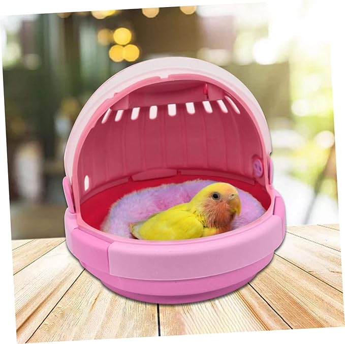 Happyyami Portable Bird Carrier Cage View Handheld Travel Cage for Parrots and Birds Breathable Design for Comfort and Ventilation for Outdoor Use