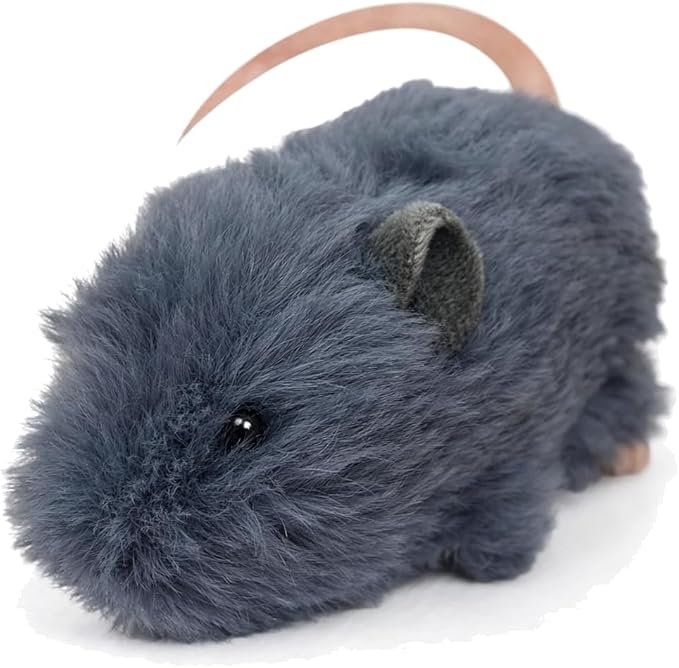 Vaulted Skulls & Co Mouse Dog Toy 7" | Mouse Stuffed Animal Small | Fluffy Mouses Small Dog Toy | Cat Mouse Toy | Small Mouses Plush Dog Toy | Mouse Toy for Cats | Squeaker-Free | Gray | 7"