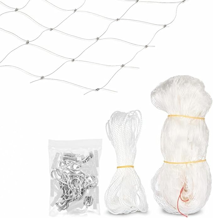 7.9X3 M/26X10 Ft Cat Balcony Safety Net, Heavy Duty Pet Protection Mesh with Installation Kit, Customizable Netting for Dogs, Cats, and Fall Prevention
