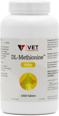 DL Methionine Tablets, 200mg, 1000ct