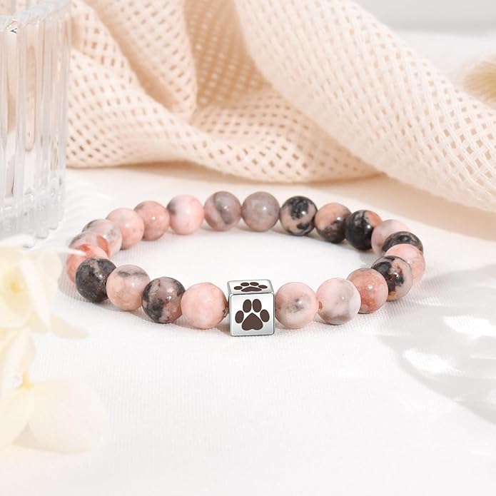 Dog Memorial Gifts for Loss of Dog, Pet Memorial Gift for Dogs, Bracelet for Women Men Who Loss of Beloved Dogs Cat Furry Friend