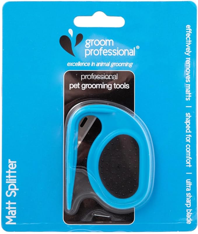 Groom Professional Matt Splitter with Steel Blade - Dematting Tool for Dogs - Effective Dematting for Grooming - Cuts Through Matts & Tangles with Ease - Perfect for Removing Tangles