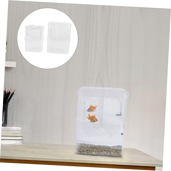 2pcs Egg Hatching Incubator Box Fish Breeding Tank Aquarium Air Valve Breeder Box